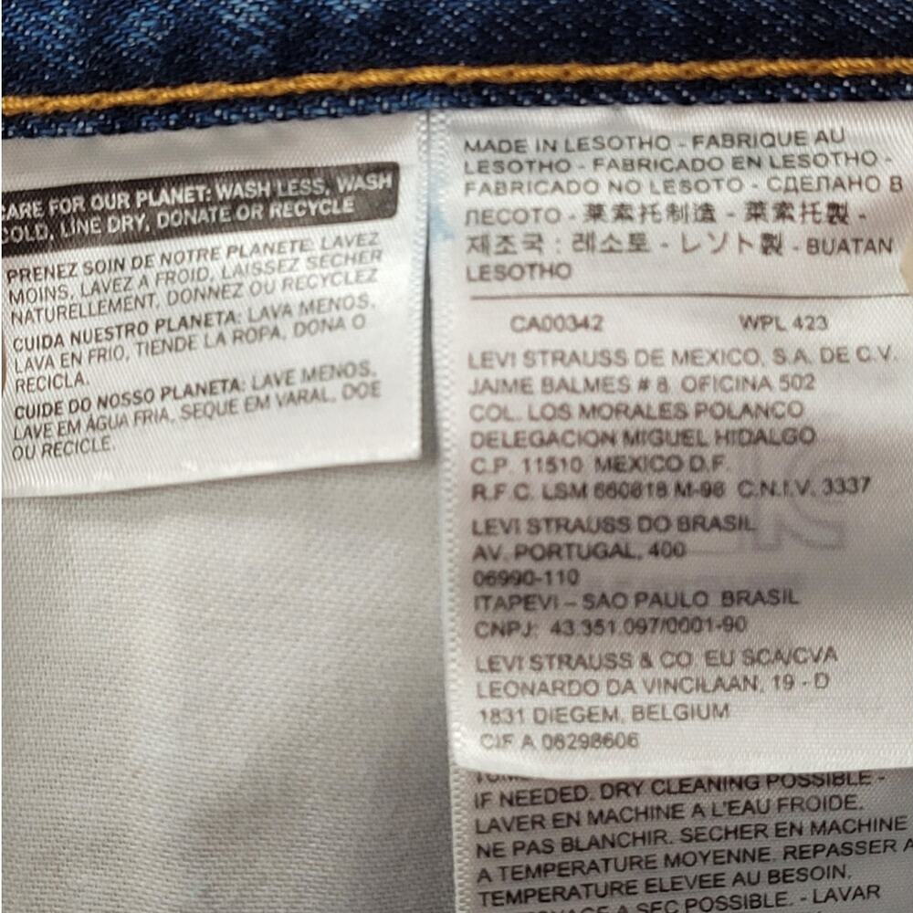 Levi’s 505 Vintage Blue Denim Straight Leg Jeans Classic Style Piece - Picture 15 of 16